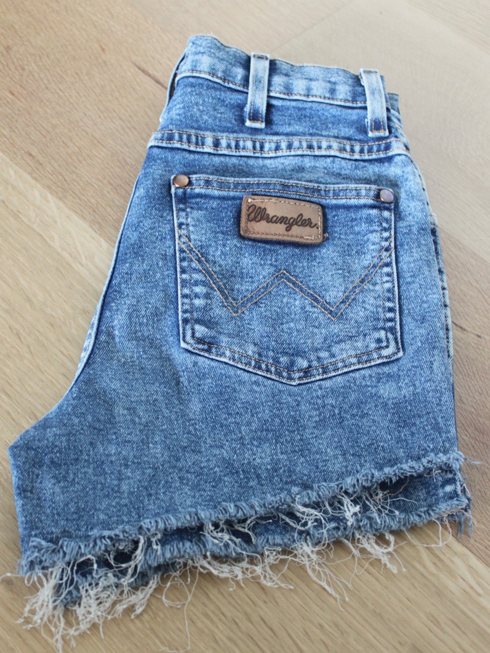 Wrangler Women's Blue Denim Cutoff Shorts